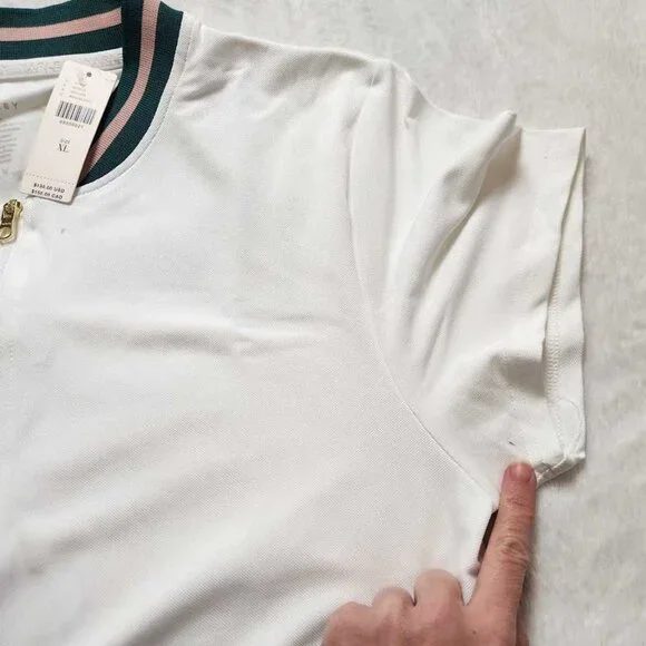 New women's XL Varley x Anthropologie Nora tennis court white pleated mini dress - Picture 7 of 14